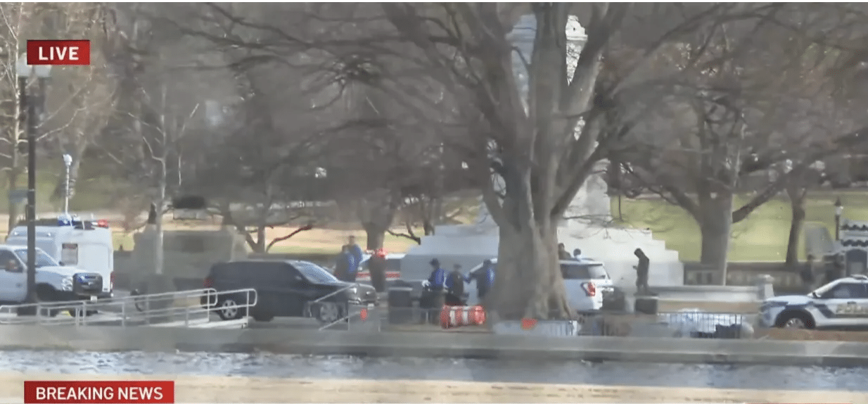 Man arrested after  ‘driving erratically on sidewalk’ near US Capitol just a day after terror attack in New Orleans